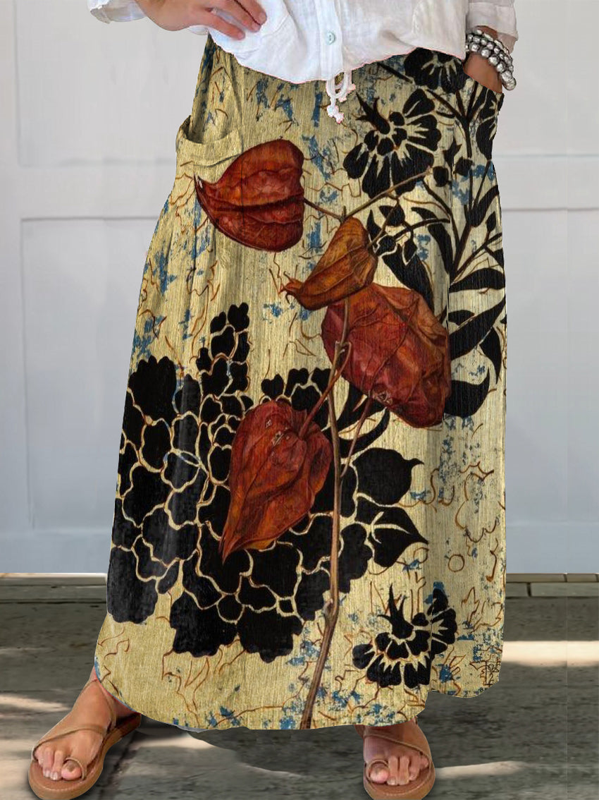 Women's Art Painting Hippie Print Skirt