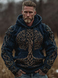 Viking Life Tree Celtic Knot Warm Hoodie Sweater elevenforest